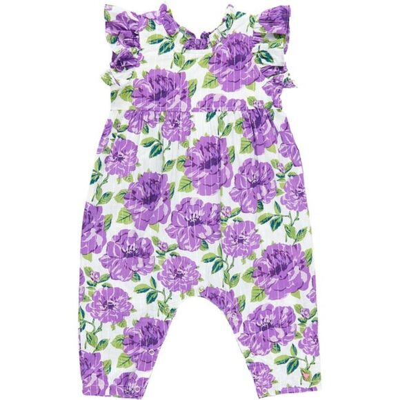 NWT PINK CHICKEN PEONY ROMPER 18/24M - Picture 1 of 13